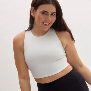 Girlfriend Collective White Dylan Tank Sports Bra